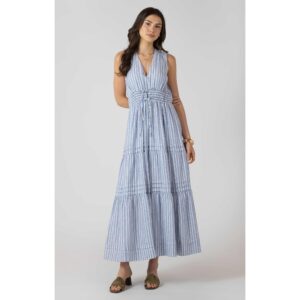 Pleat Detail Smocked Waist Dress