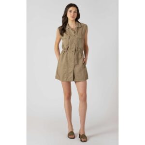 Drawstring Waist Mini Dress