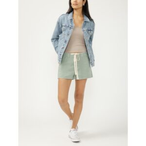 Silver Drawstring Beach Short