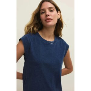Denim Jersey Top